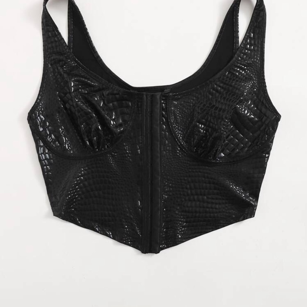 SHEIN Black Textured Top